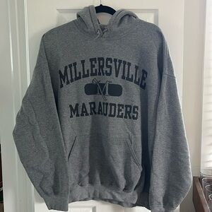 Grey Millersville University hoodie